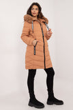 Stylish Quilted Jacket with Detachable Fur and Hood