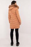 Stylish Quilted Jacket with Detachable Fur and Hood