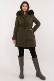 Stylish Quilted Jacket with Detachable Fur & Hood