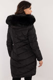 Stylish Quilted Jacket with Detachable Hood & Fur Trim