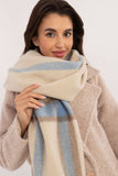 Elegant Checkered Scarf with Tassels for Cold Weather Style