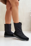 Cozy Winter Snow Boots with Fur Lining and Zip Closure