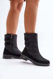 Cozy Women's Winter Boots with Zipper and Fur Lining