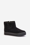 Stylish Winter Snow Boots with Zipper Closure and Fur Lining