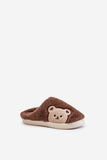 Cozy Teddy Bear Motif Women's Fur Slippers for Chilly Nights