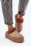 Cozy Eco-Suede Women's Slippers with Fur Insulation