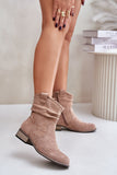 Eco-Friendly Women's Insulated Suede Boots with Zipper