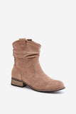 Eco-Friendly Women's Insulated Suede Boots with Zipper