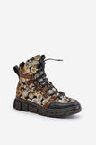 Stylish Natural Leather Women's Flat Heel Boots with Zipper