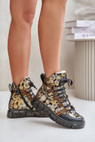 Stylish Natural Leather Women's Flat Heel Boots with Zipper