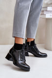 Stylish Animal Print Leather Boots for Cold Weather