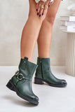 Stylish Natural Leather Boots with Zipper and Felt Lining