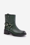 Stylish Natural Leather Boots with Zipper and Felt Lining