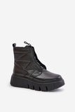 Elegant Women's Natural Leather Ankle Boots with Wedge Heel