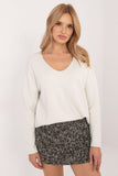 Elegant Women's Shiny Thread Sweater for Everyday Style