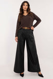Elegant Eco Leather Wide Leg Pants for Everyday Comfort