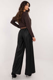 Elegant Eco Leather Wide Leg Pants for Everyday Comfort