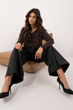 Elegant Eco Leather Wide Leg Pants for Everyday Comfort
