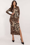 Chic Animal Print Midi Dress for Effortless Everyday Style