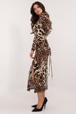 Chic Animal Print Midi Dress for Effortless Everyday Style