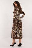Chic Animal Print Midi Dress for Effortless Everyday Style