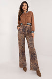 Elegant Animal Motif Trousers for Everyday Style