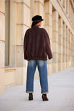 Elegant Warm Jacket with Unique Design and Functional Pockets