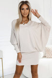 Chic Batwing Dress for Cozy Elegance on Any Occasion