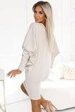 Chic Batwing Dress for Cozy Elegance on Any Occasion
