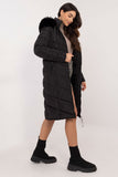 Stylish Long Down Jacket with Detachable Hood for Cold Weather