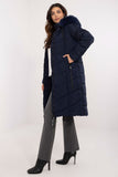 Stylish Long Down Jacket with Detachable Hood for Winter