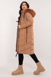 Casual Long Down Jacket with Detachable Hood for Winter