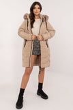 Stylish Women's Quilted Down Jacket with Detachable Hood