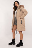Stylish Women's Quilted Down Jacket with Detachable Hood