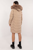 Stylish Women's Quilted Down Jacket with Detachable Hood