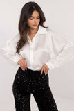 Elegant Women's Shirt with Feathered Cuffs for Any Occasion