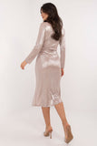 Elegant Shiny Pencil Dress for Special Occasions