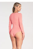 Elegant Long Sleeve Bodysuit with Boat Neckline