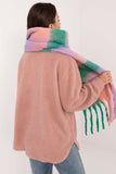 Elegant Check Pattern Scarf with Fringes for Winter Style