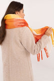 Elegant Check Pattern Scarf with Tassels for Winter Style