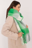 Elegant Check Pattern Scarf with Tassels for Cold Weather