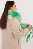 Elegant Check Pattern Scarf with Tassels for Cold Weather