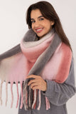 Elegant Lightweight Scarf with Colorful Pattern & Tassels