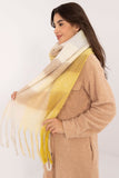 Elegant Check Pattern Scarf with Tassels for Winter Style