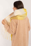 Elegant Check Pattern Scarf with Tassels for Winter Style