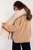 Elegant Checkered Scarf with Tassels for Winter Style
