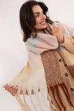 Elegant Checkered Scarf with Tassels for Winter Style