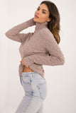Chic Openwork Turtleneck Sweater for Everyday Elegance