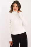 Chic Openwork Turtleneck Sweater for Everyday Elegance