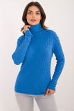 Chic Openwork Turtleneck Sweater for Everyday Elegance
